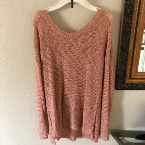Cute sweater with lace back